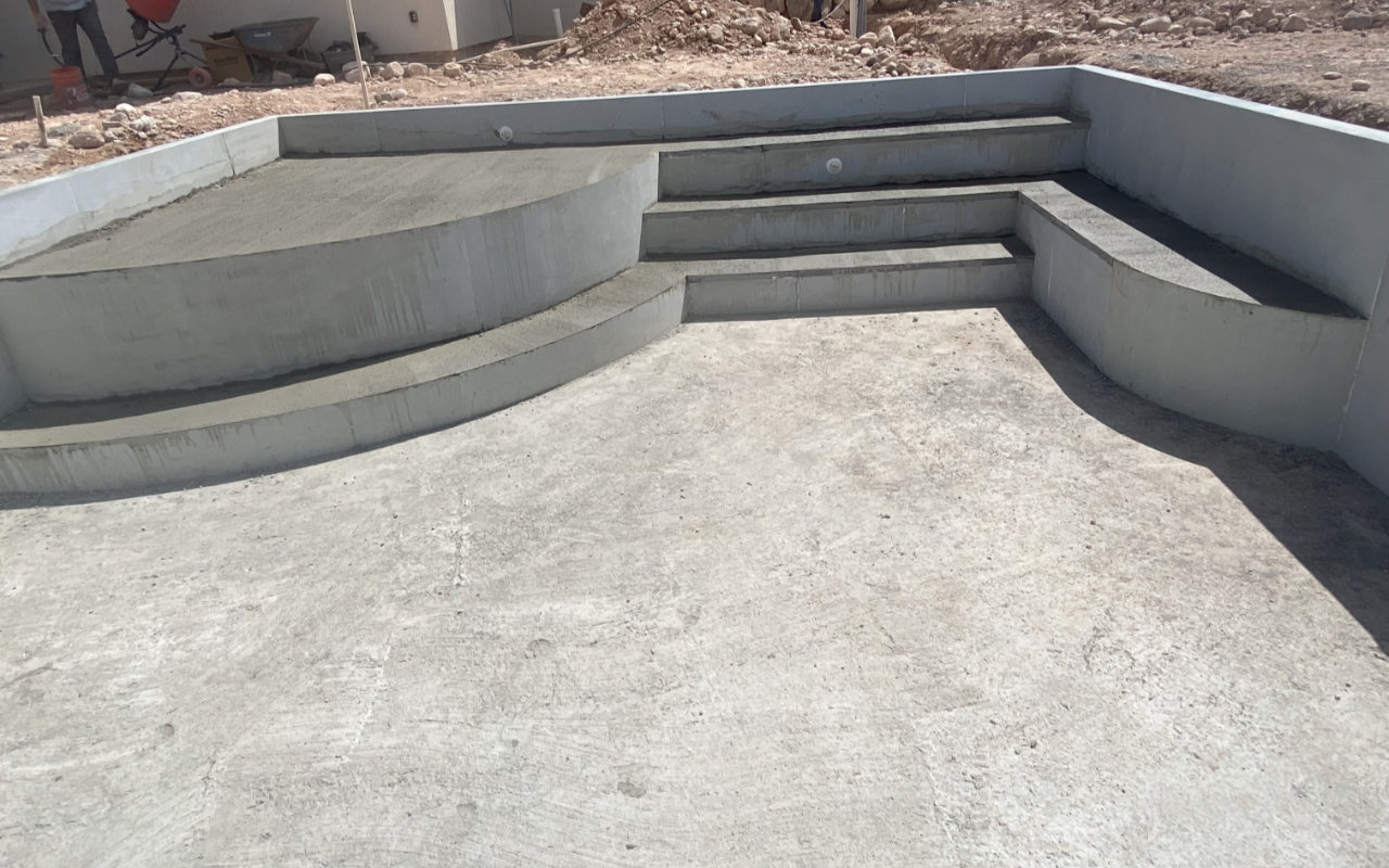 St George Pools - Vinyl Liner Pool Build Process - Footing & Floor